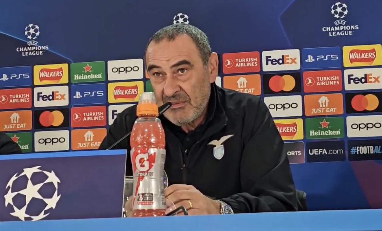 Maurizio Sarri In Conferenza Stampa Alla Vigilia Del Match Di Champions